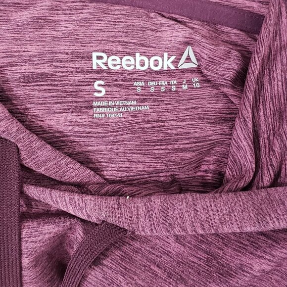 Reebok  Purple Hooded Long Sleeve T-shirt  Women's Size Small - Picture 2 of 3